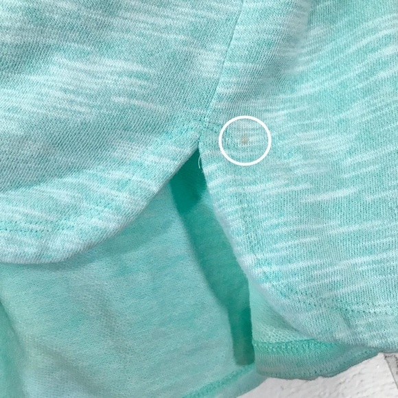 Talbots French Terry Skirt Heathered Aqua Size Large Pull On Drawstring Skirt - Picture 6 of 10